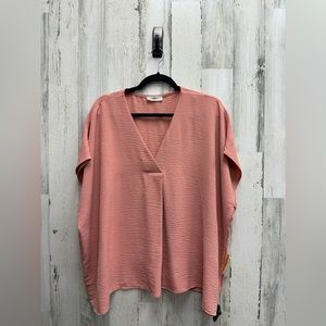 Entro - Mauve Pleated Top - EUC